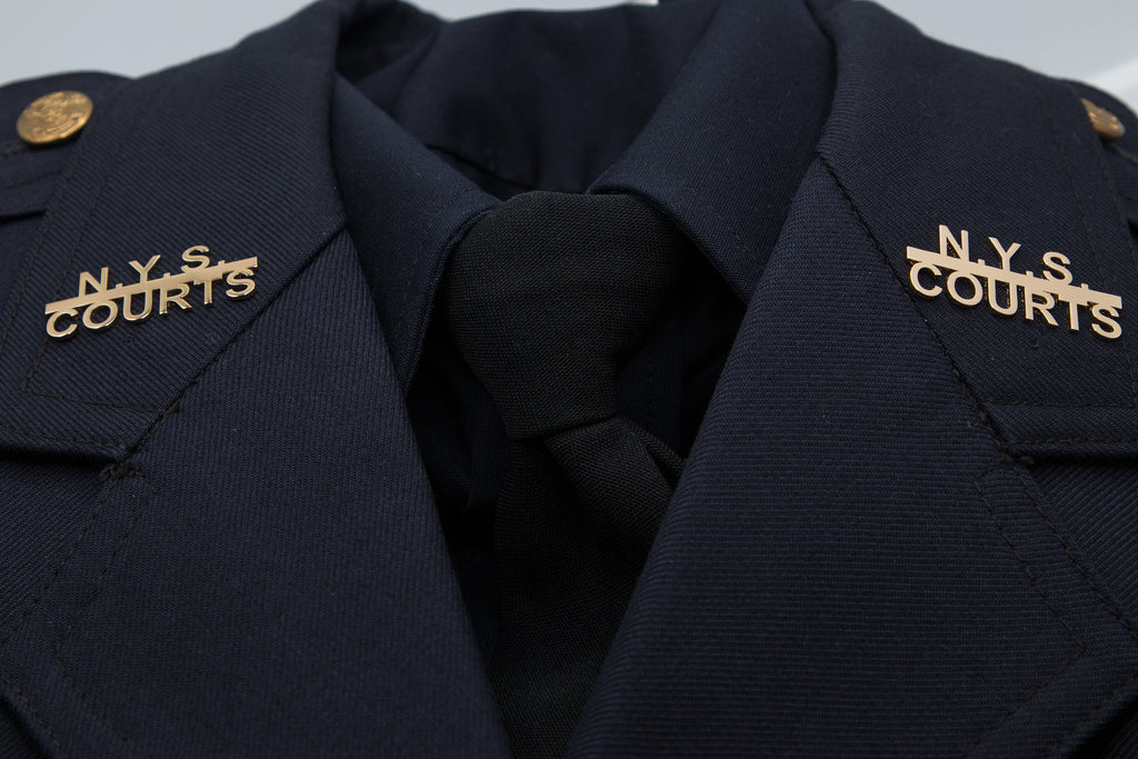 N.Y.S. Courts Collar Brass