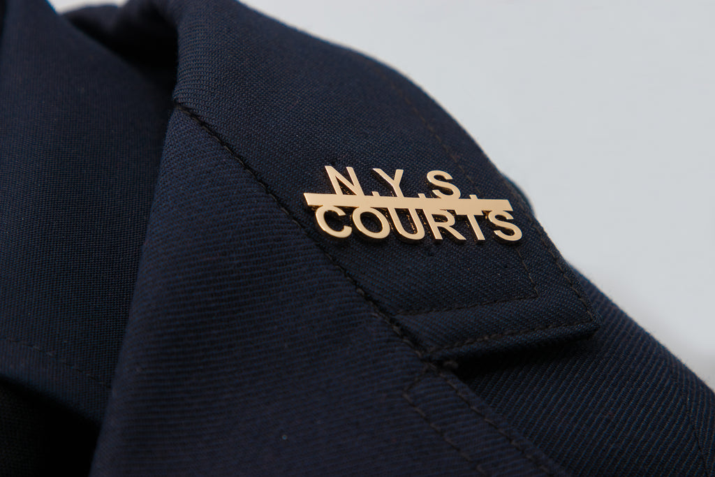 N.Y.S. Courts Collar Brass