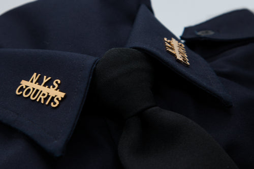 N.Y.S. Courts Collar Brass