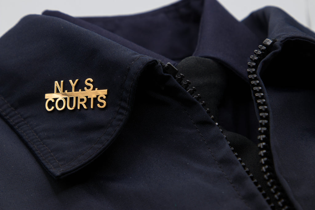 N.Y.S. Courts Collar Brass